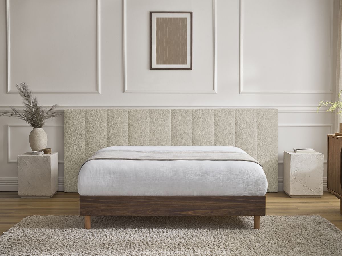 TIMO donkerhouten bed met massieve lattenbodem