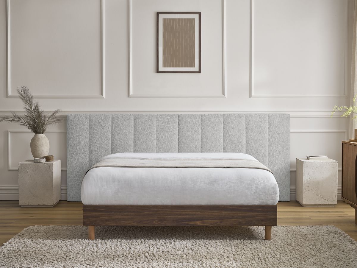 TIMO donkerhouten bed met massieve lattenbodem