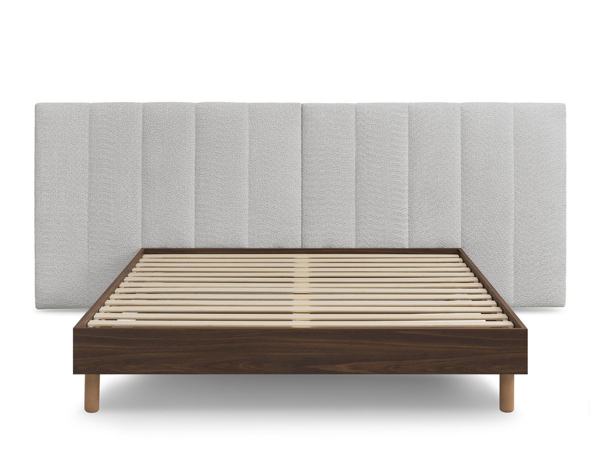 TIMO donkerhouten bed met massieve lattenbodem