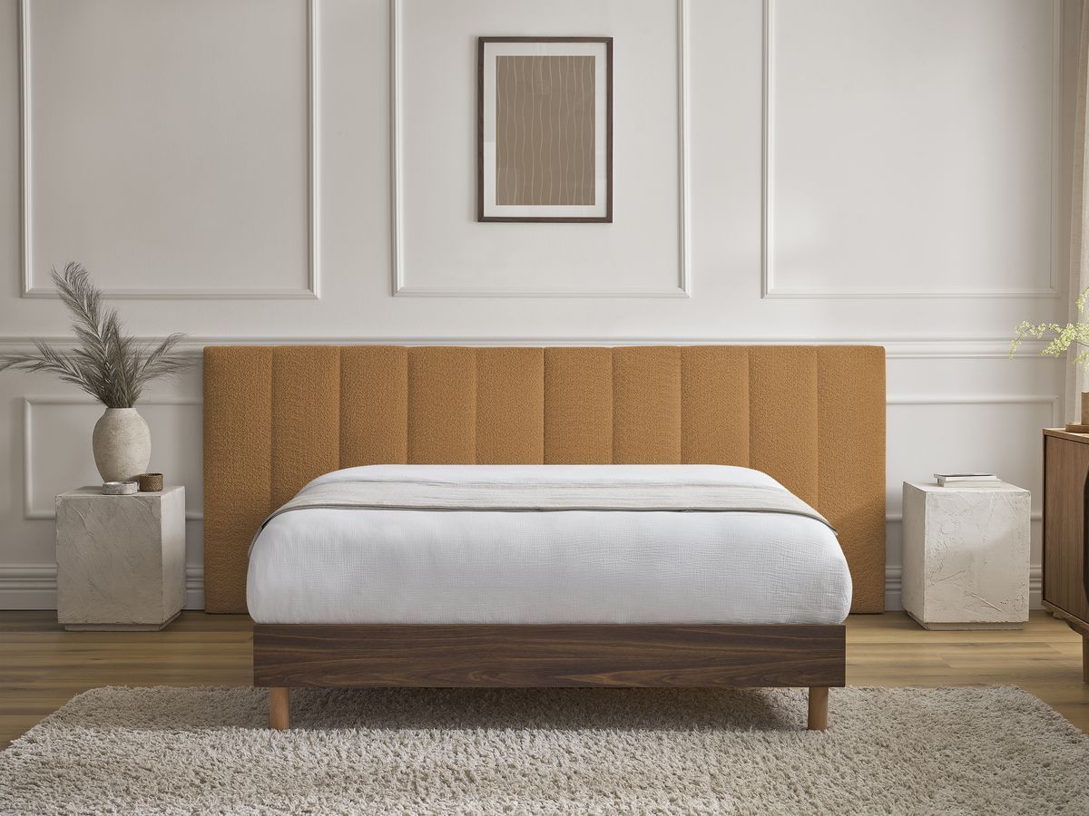 TIMO donkerhouten bed met massieve lattenbodem