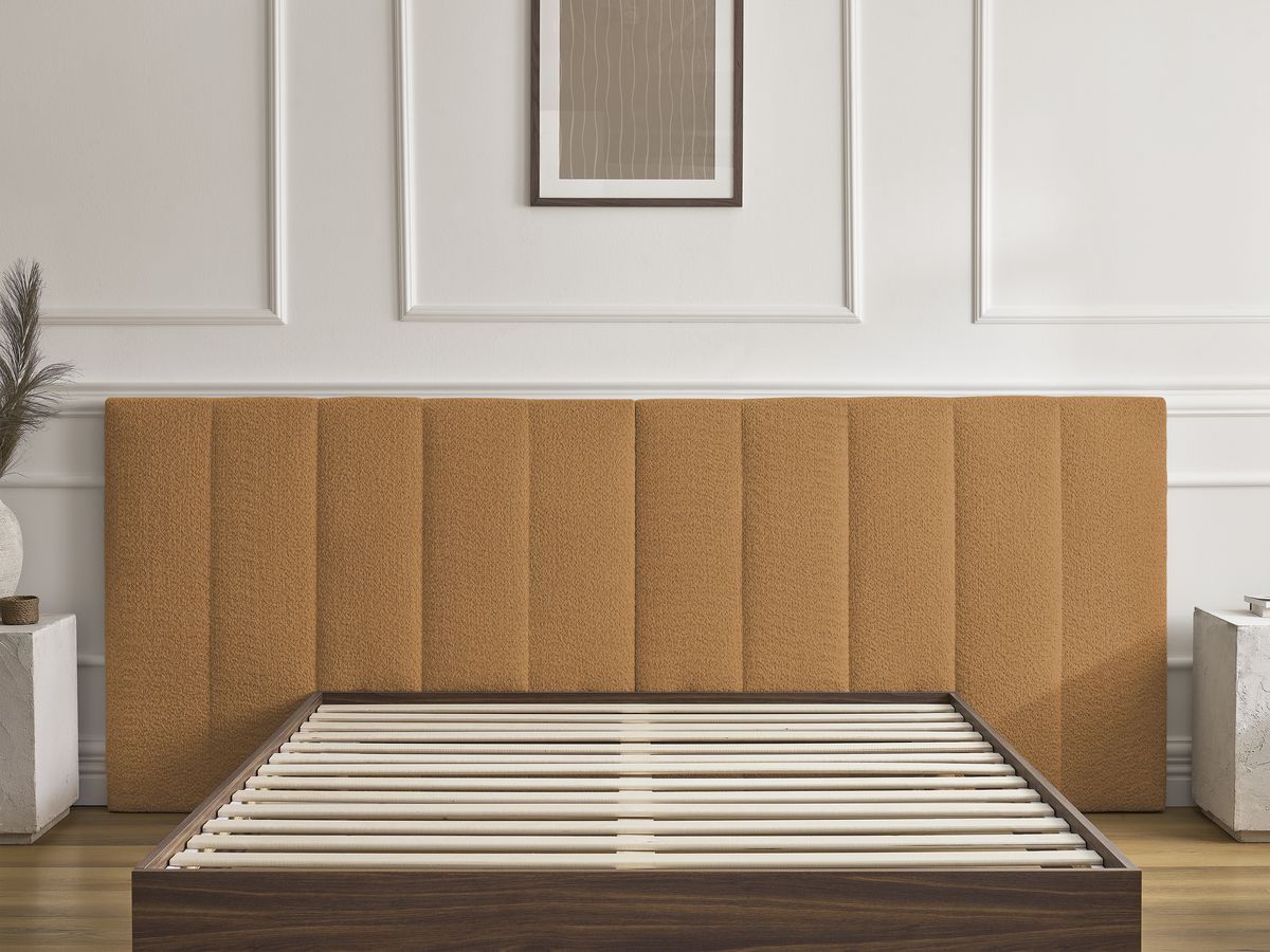 TIMO donkerhouten bed met massieve lattenbodem