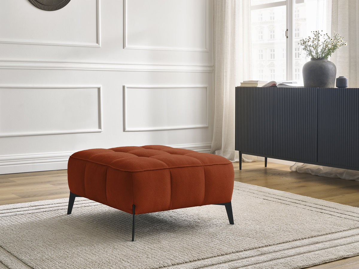 Pouf ANIS texturé orange — vue 4