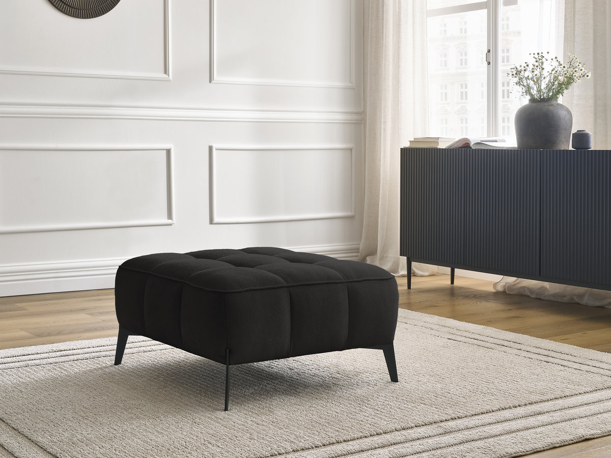 Pouf ANIS texturé noir — vue 4