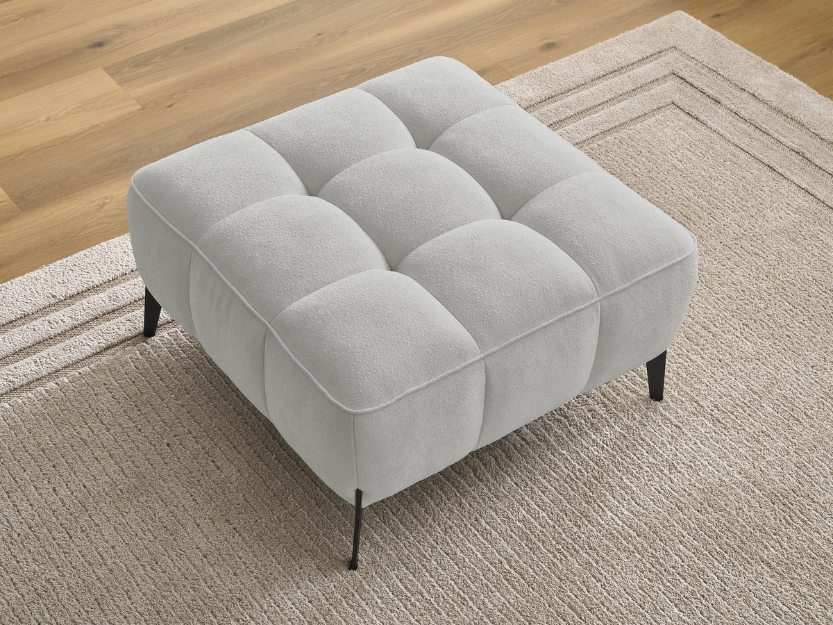 Pouf ANIS texturé gris clair — vue 5