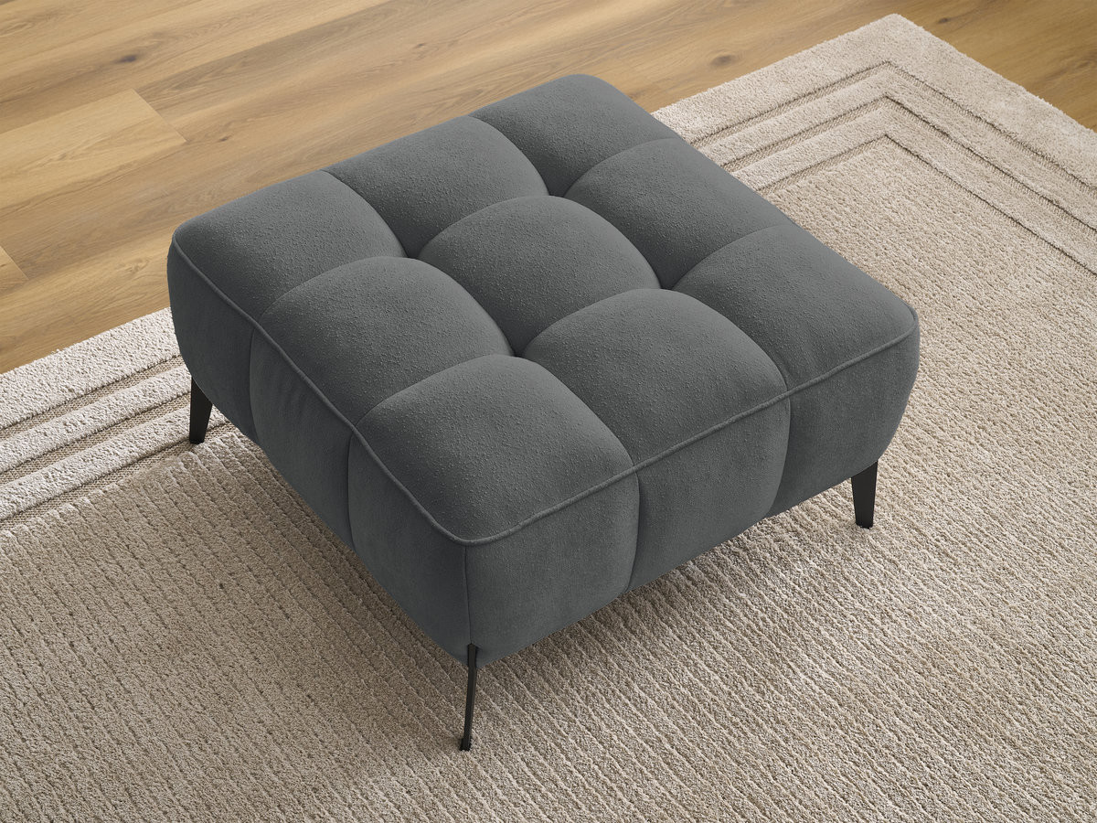 Pouf ANIS texturé gris foncé — vue 5