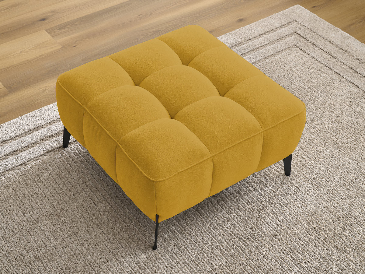 Pouf ANIS texturé jaune — vue 5