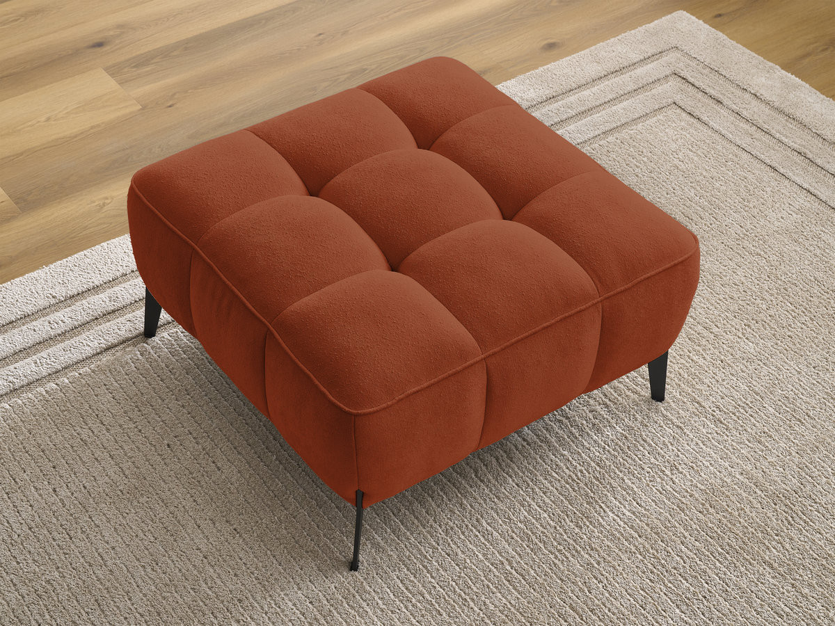 Pouf ANIS texturé orange — vue 5