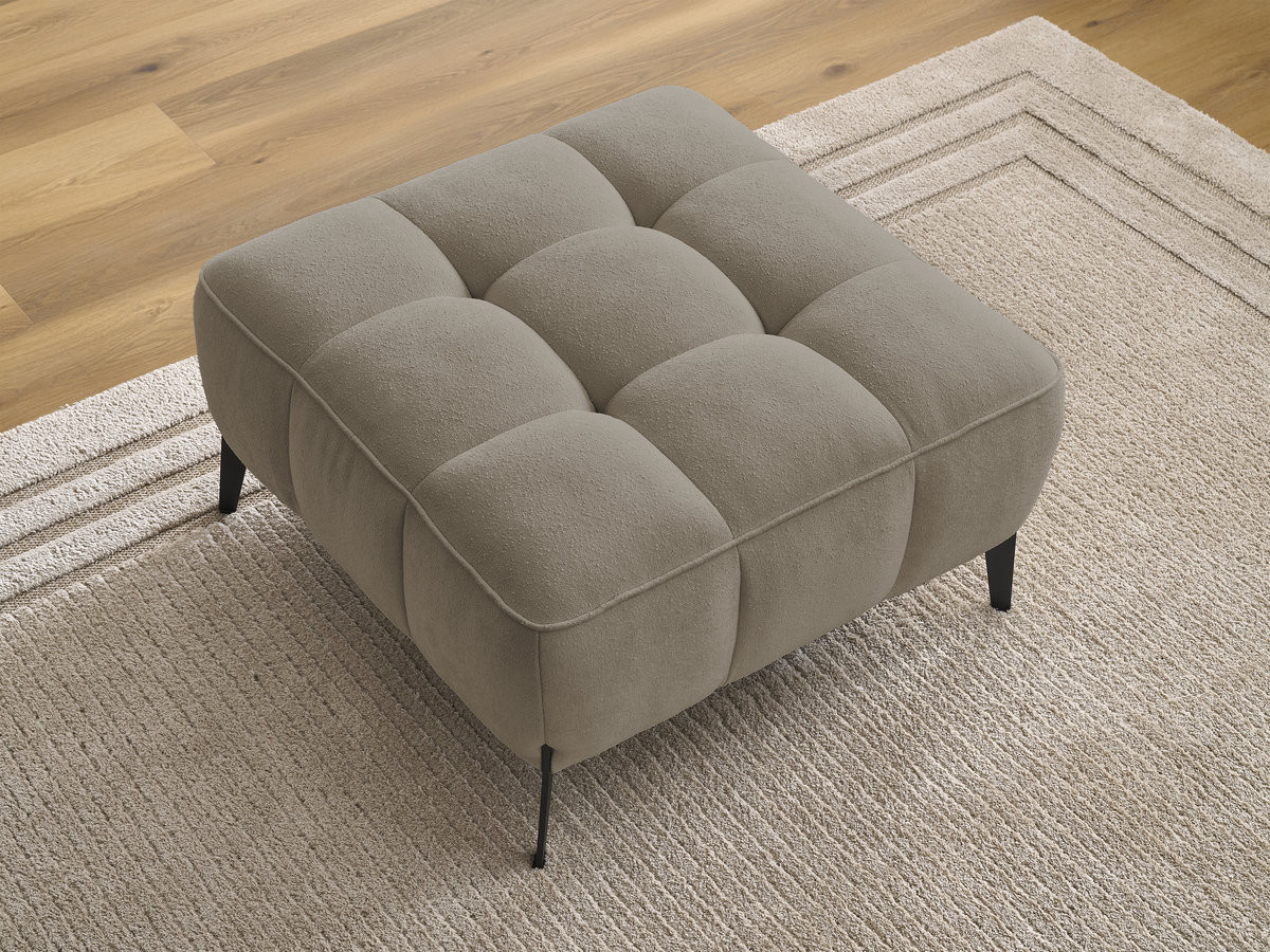 Pouf ANIS texturé taupe — vue 5