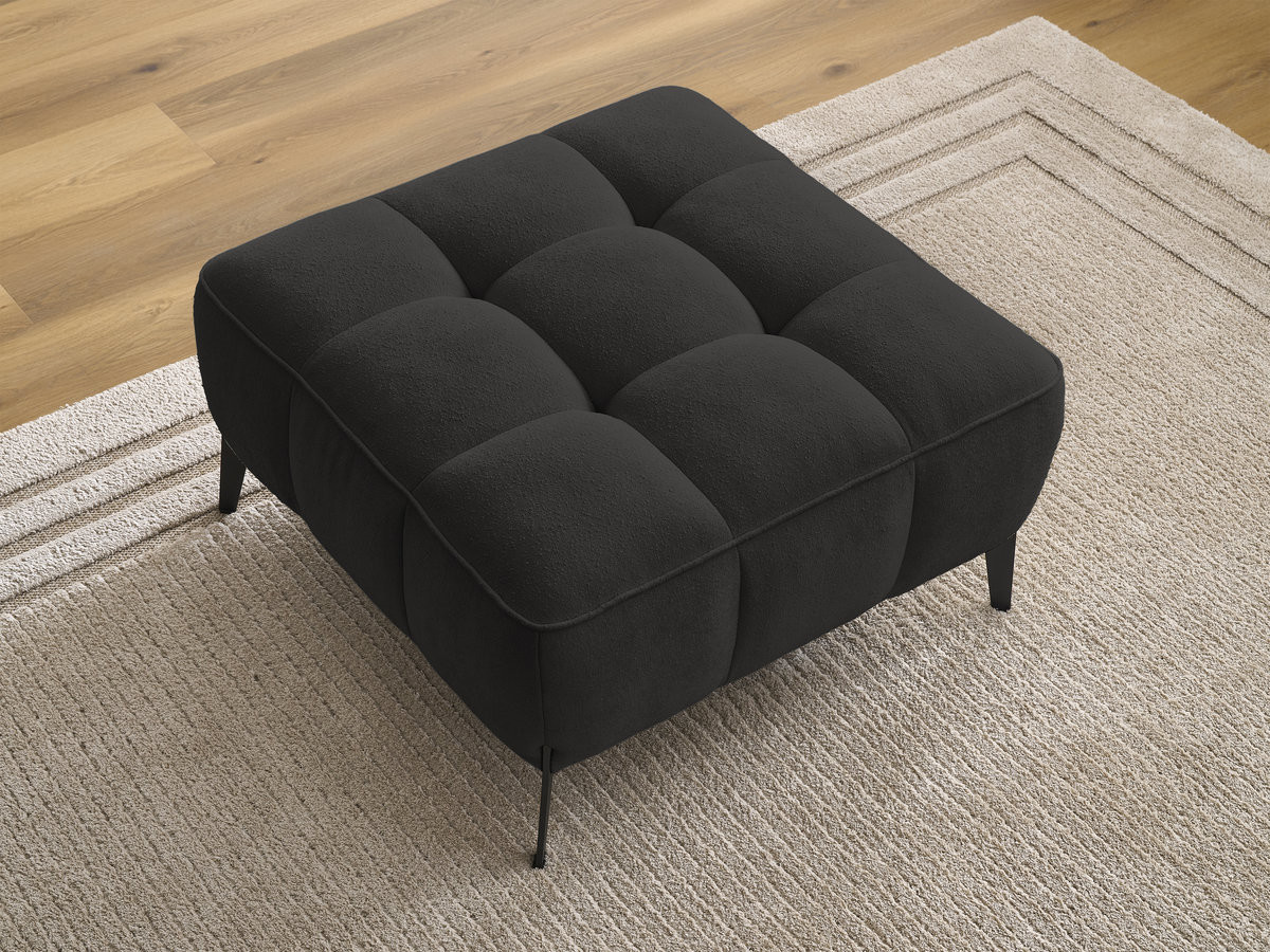 Pouf ANIS texturé noir — vue 5