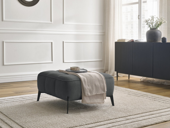 Pouf ANIS tissu texturé