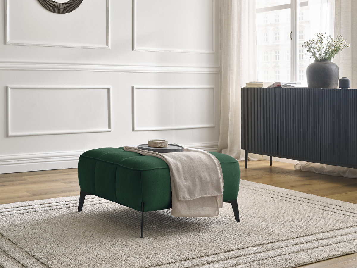 Pouf ANIS texturé vert