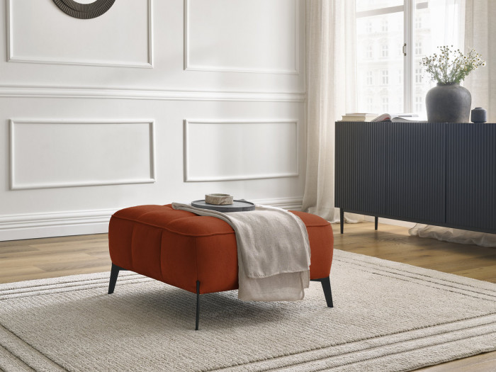 Pouf ANIS tissu texturé