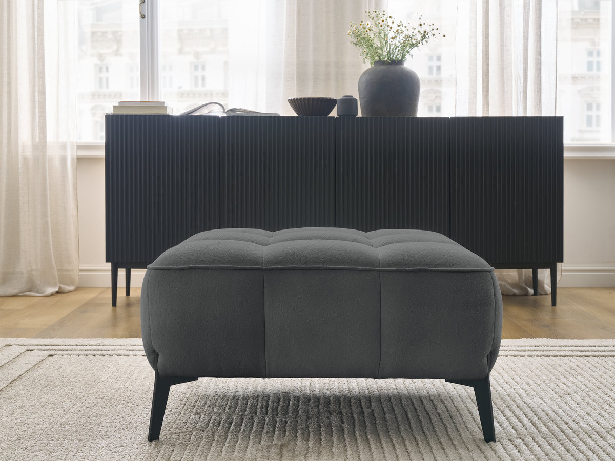 Pouf ANIS texturé gris foncé — vue 6