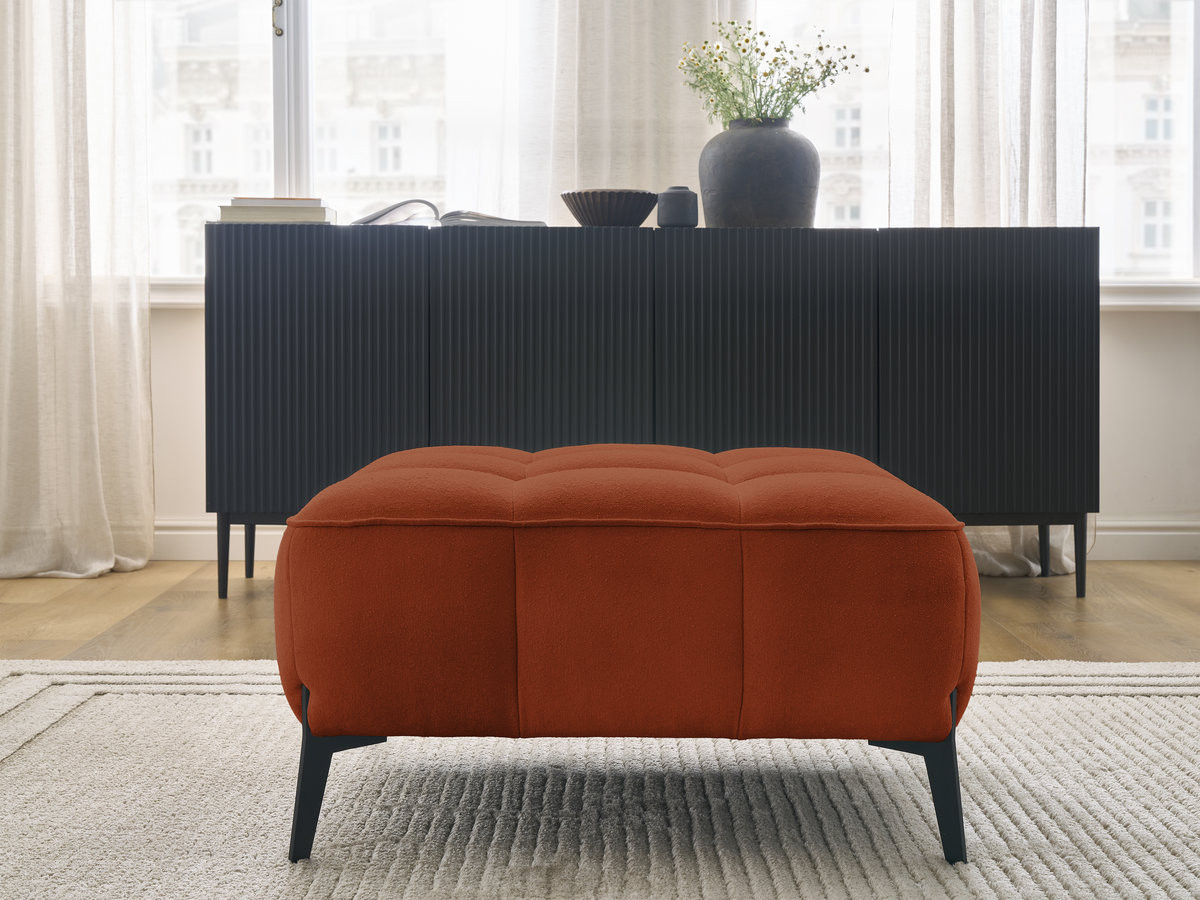 Pouf ANIS texturé orange — vue 6