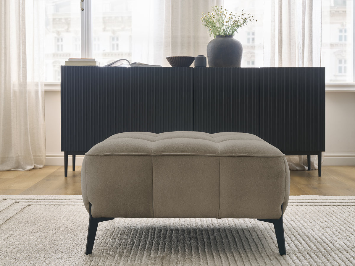 Pouf ANIS texturé taupe — vue 6