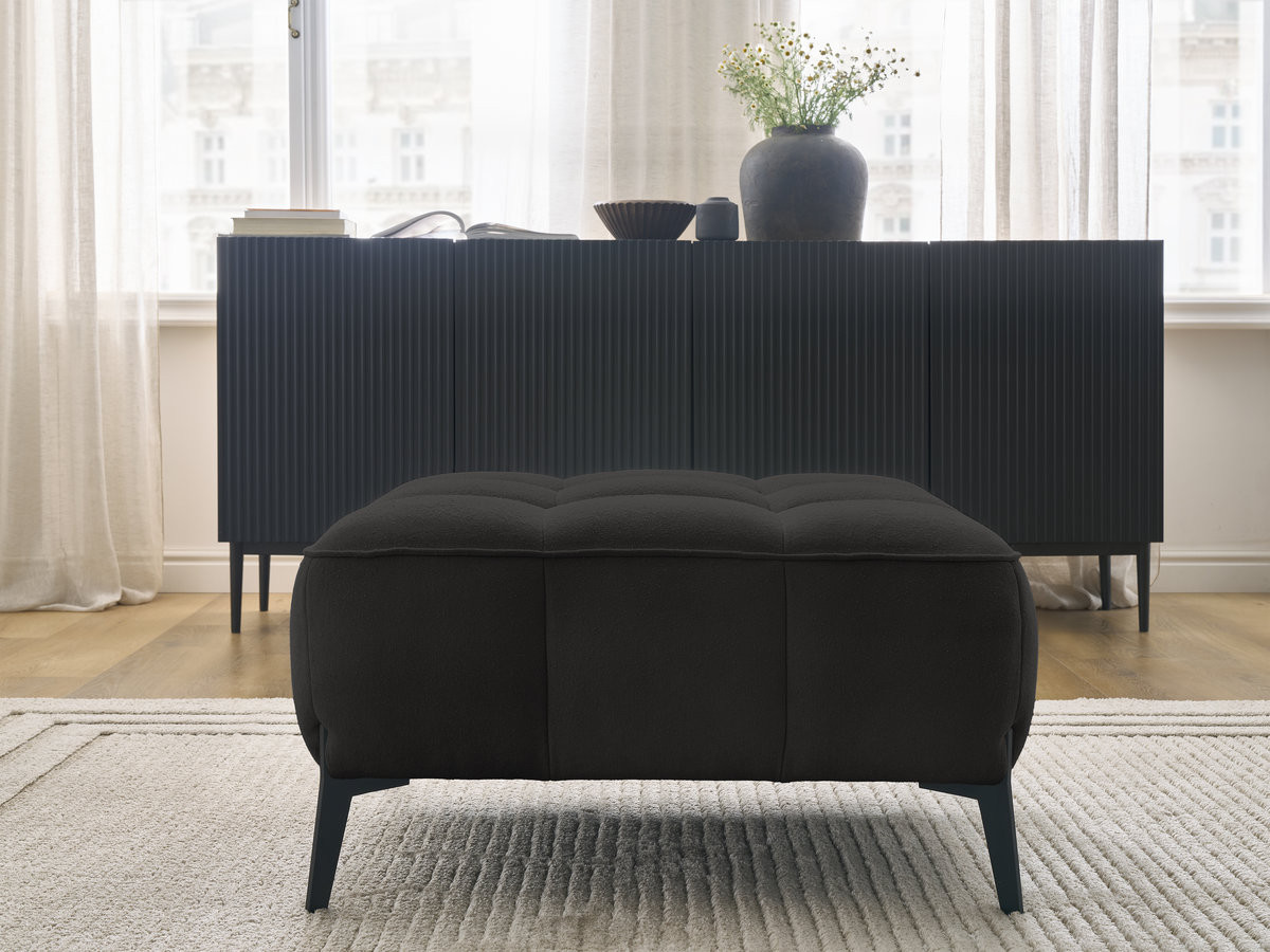 Pouf ANIS texturé noir — vue 6