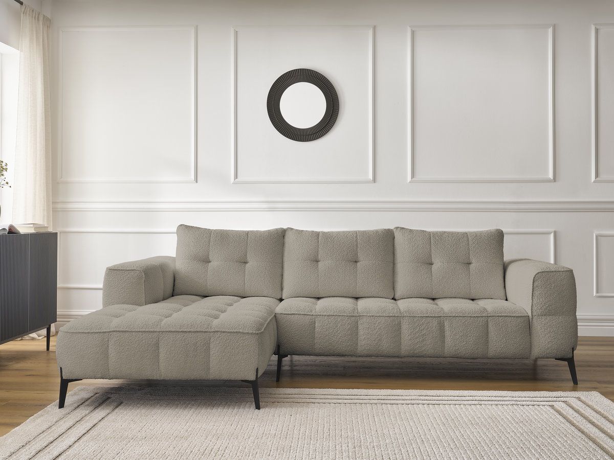 Canapé d'angle ANIS bouclette taupe — vue 5