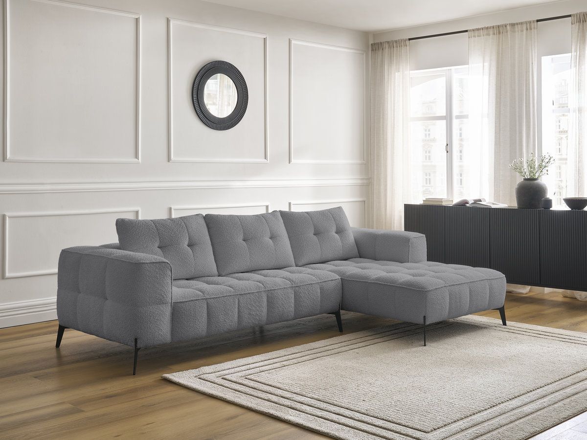 Canapé d'angle ANIS bouclette gris foncé — vue 6