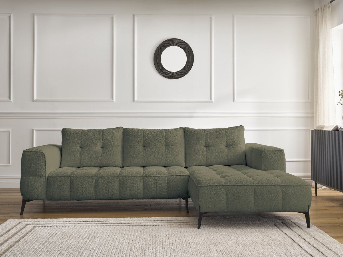Canapé d'angle ANIS bouclette vert — vue 5