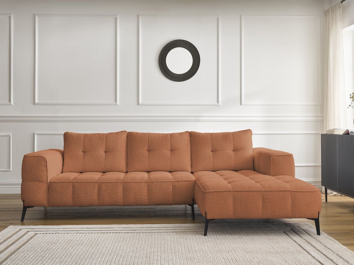 Canapé d'angle ANIS bouclette orange — vue 5