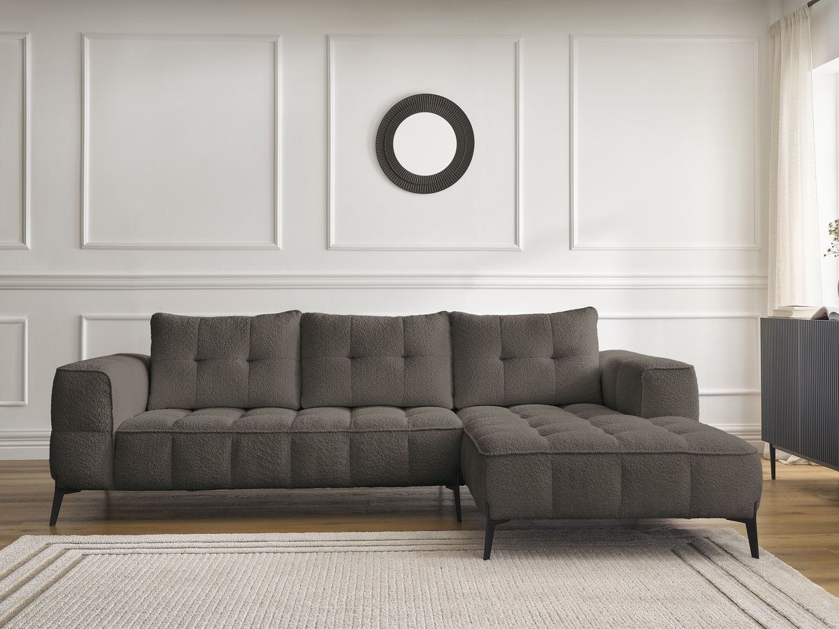 Canapé d'angle ANIS bouclette marron — vue 5