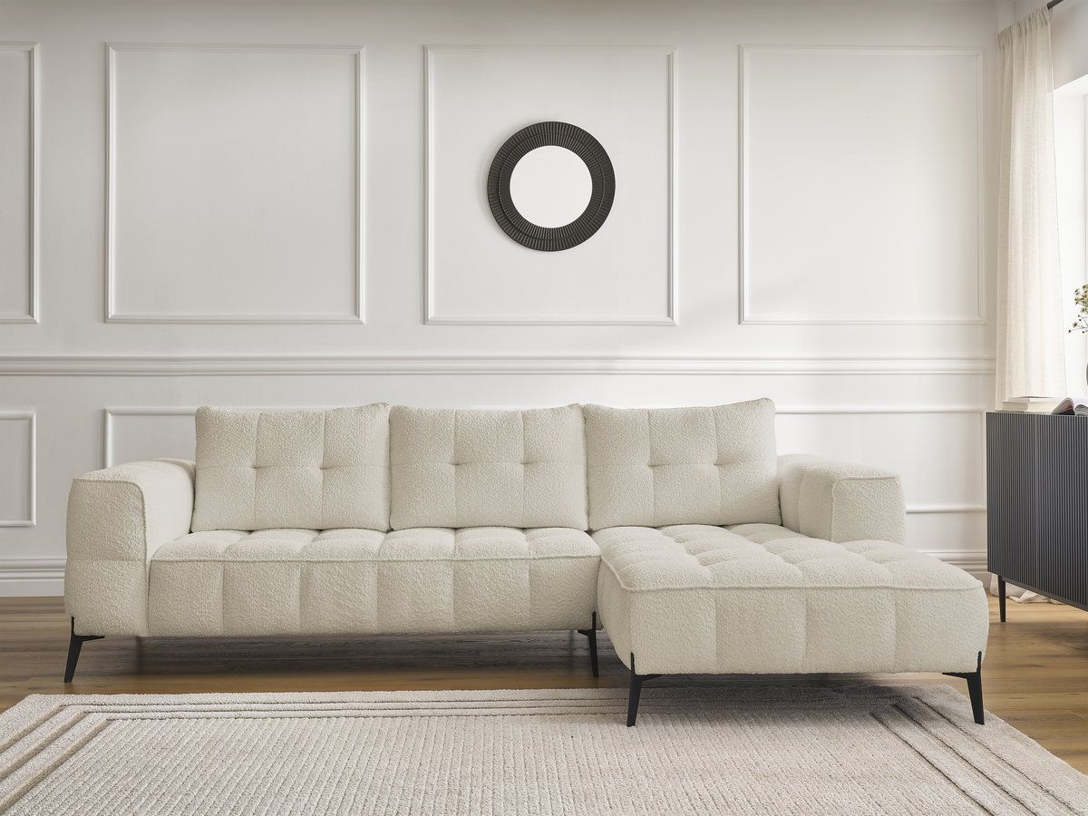 Canapé d'angle ANIS bouclette beige — vue 5