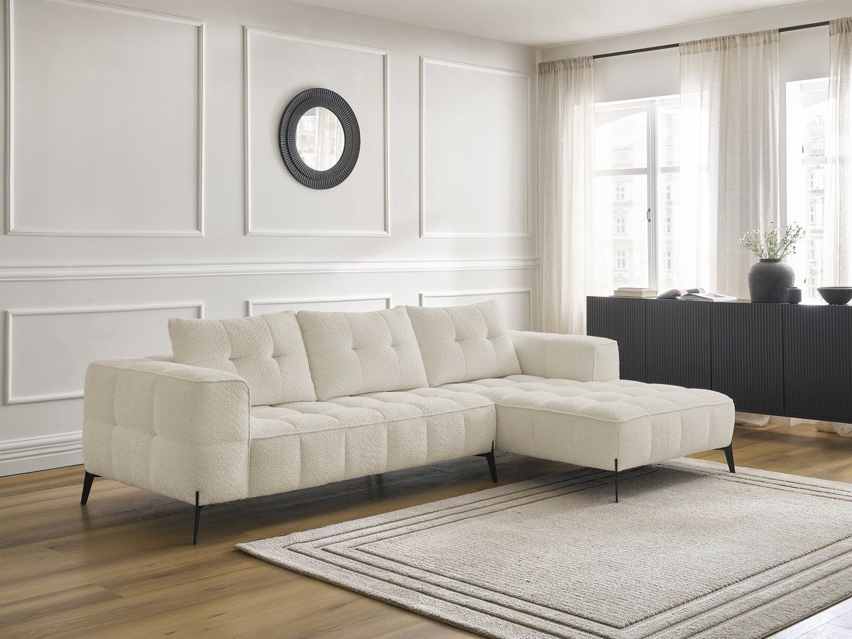 Canapé d'angle ANIS bouclette beige — vue 6