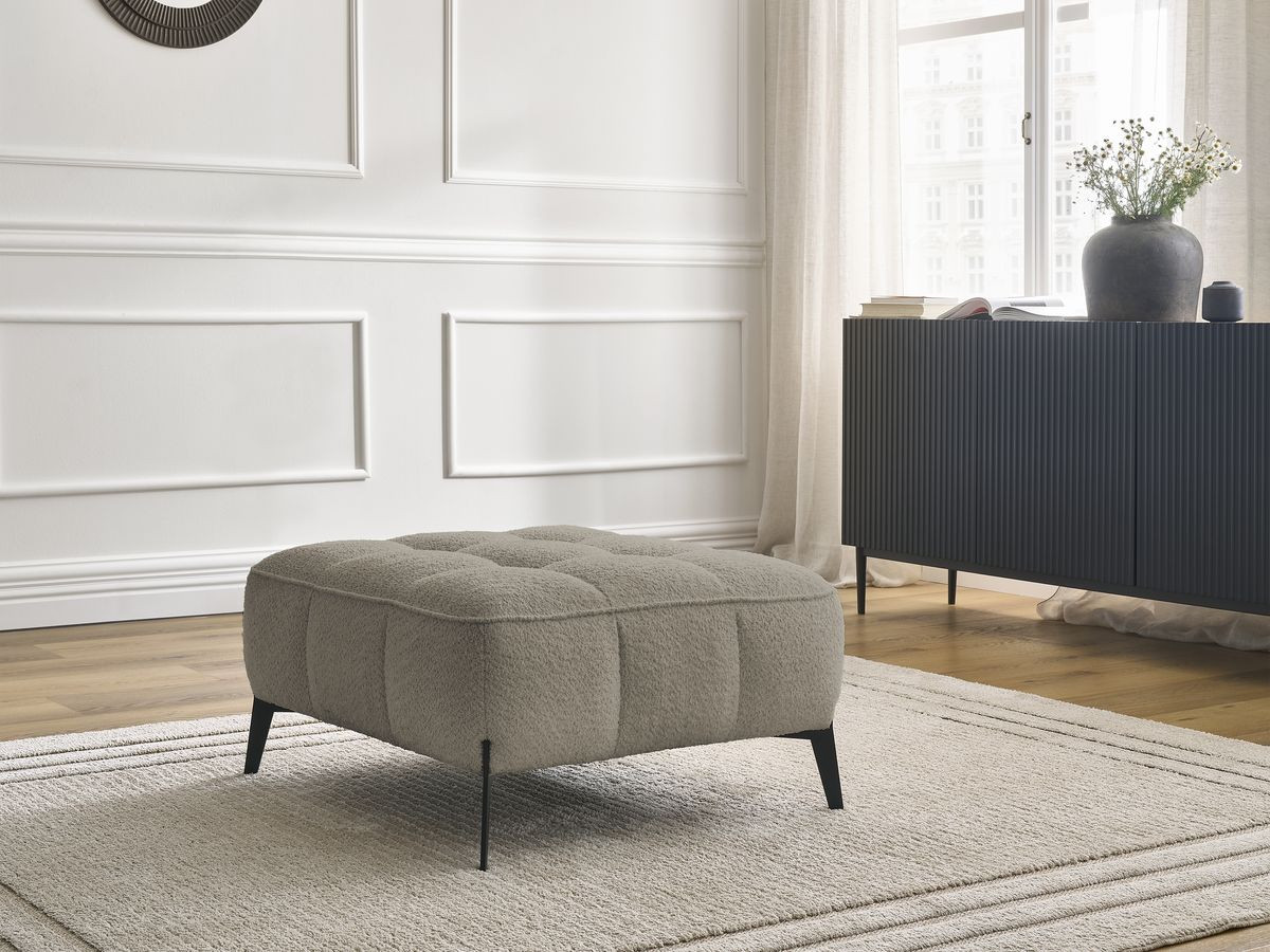 Pouf ANIS bouclette taupe — vue 5