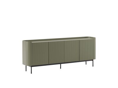 Buffet 4 portes 200 cm JAY effet tasseaux