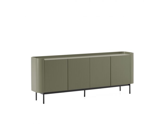 Buffet 4 portes 200 cm JAY effet tasseaux