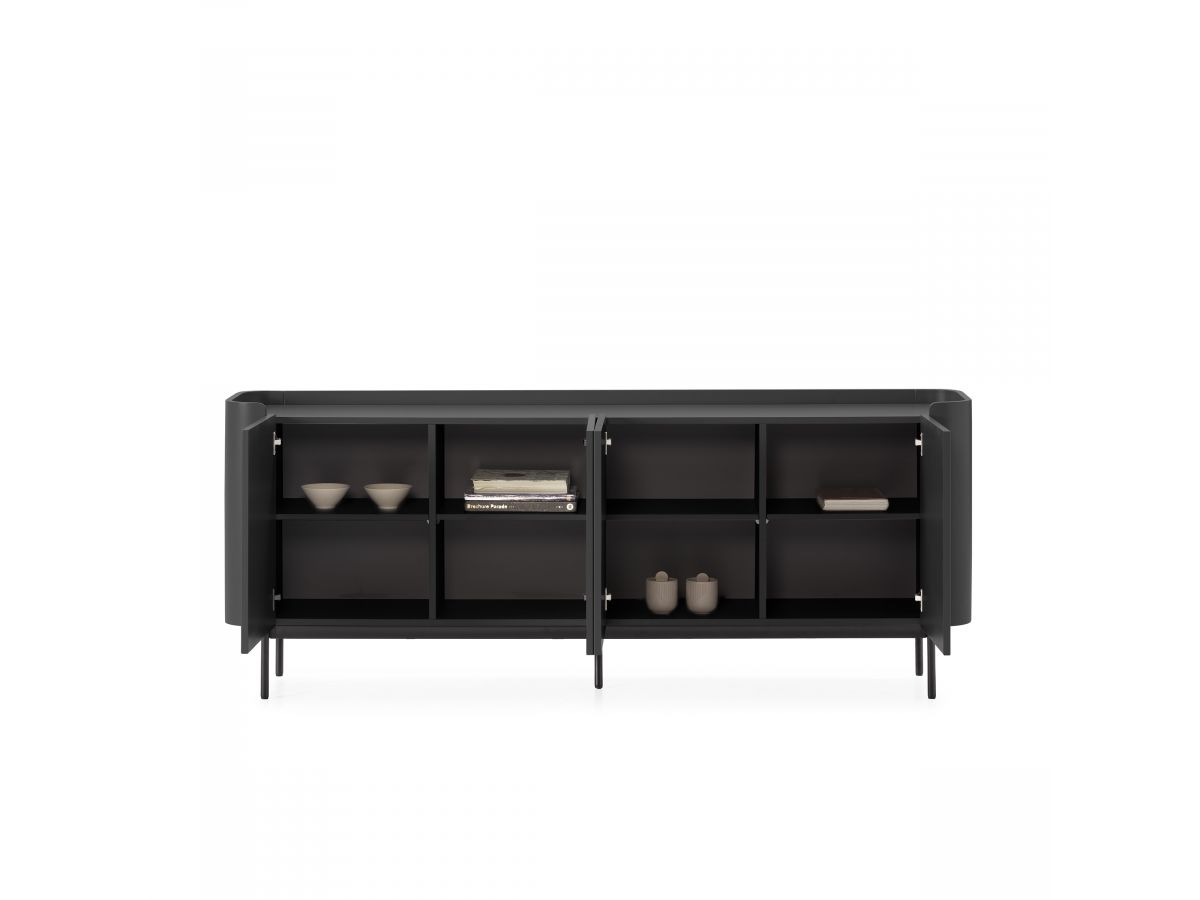 JAY 4-deurs dressoir 200 cm met noppeneffect