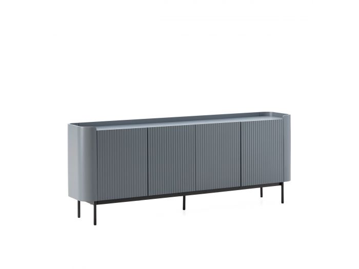 Buffet 4 portes 200 cm JAY effet tasseaux