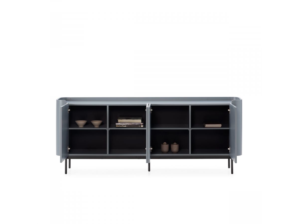 JAY 4-deurs dressoir 200 cm met noppeneffect