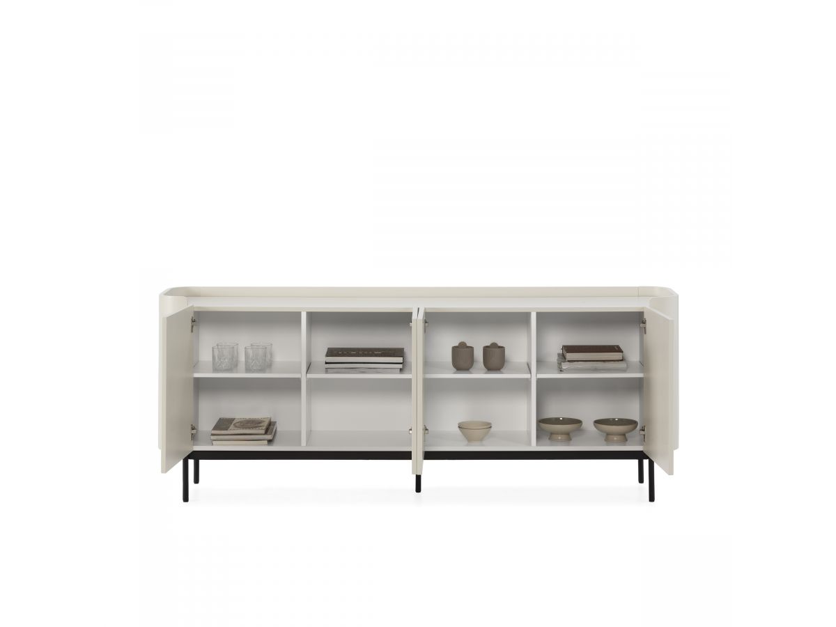 JAY 4-deurs dressoir 200 cm met noppeneffect