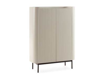 Buffet haut 2 portes 100 cm JAY effet tasseaux