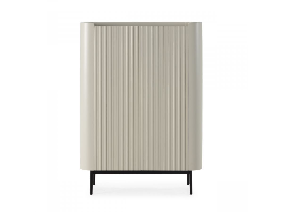 Buffet haut 2 portes 100 cm JAY effet tasseaux