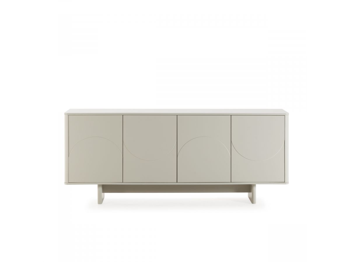 Buffet 4 portes 180 cm ESTEBAN formes géométriques beige — vue 6