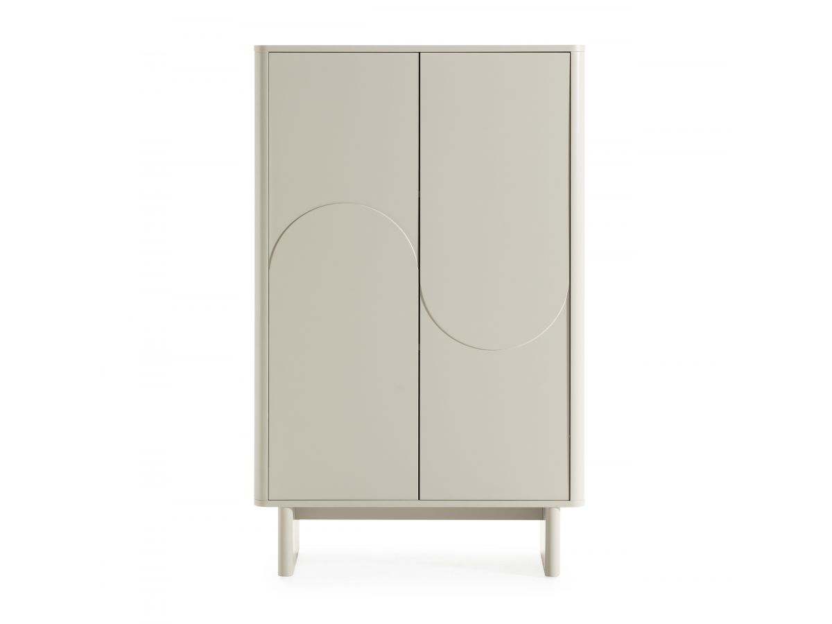 Buffet haut 2 portes 80 cm ESTEBAN formes géométriques