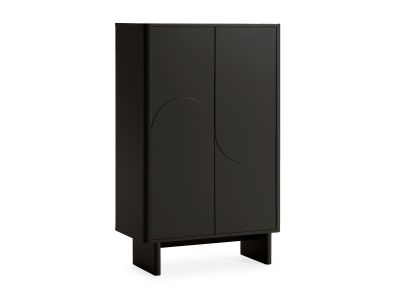 Buffet haut 2 portes 80 cm ESTEBAN formes géométriques