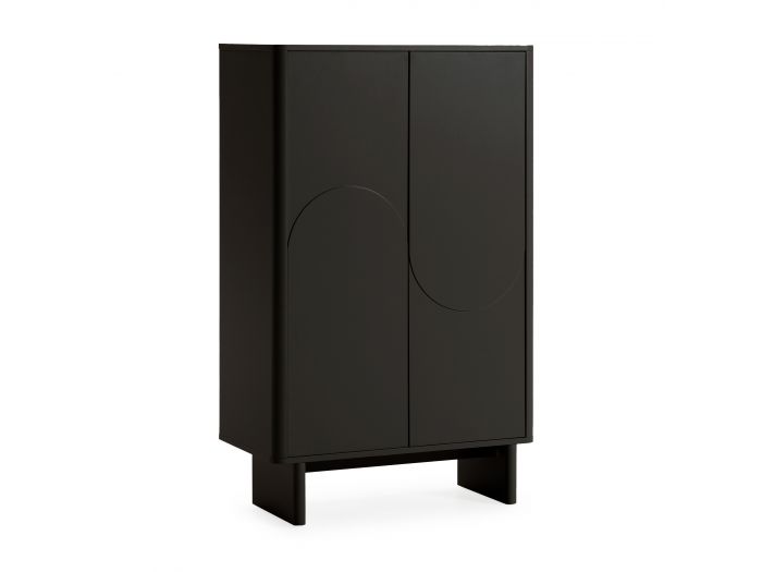 Buffet haut 2 portes 80 cm ESTEBAN formes géométriques