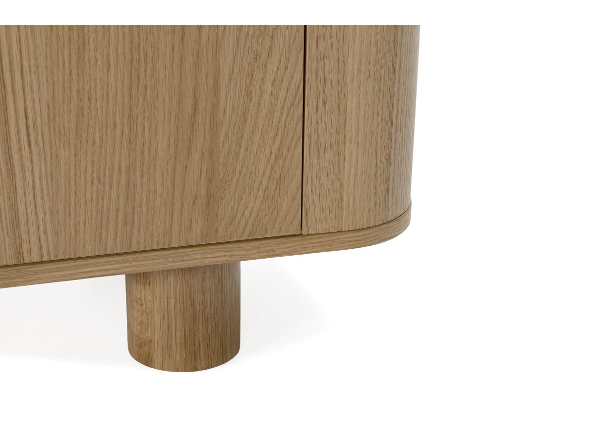 MALO 4-deurs dressoir 180 cm massief eiken fineer