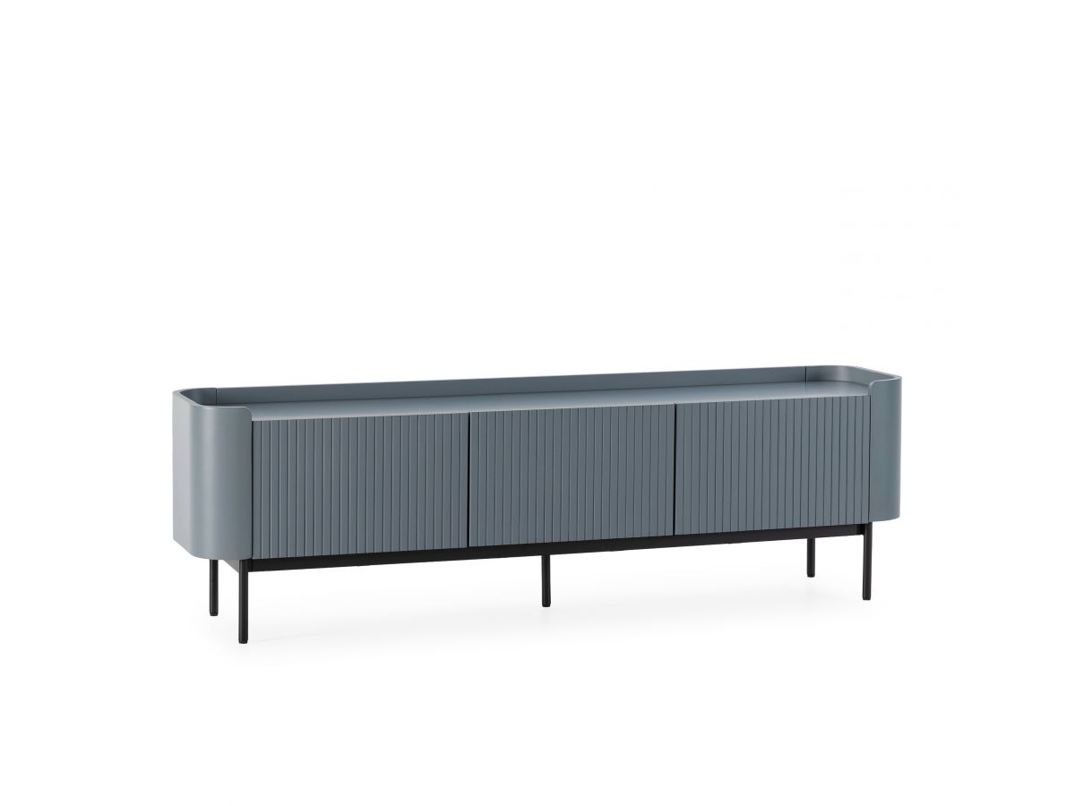 JAY 3-deurs tv-meubel, 180 cm, lamelleneffect