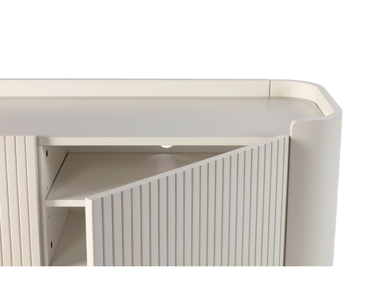 JAY 3-deurs tv-meubel, 180 cm, lamelleneffect