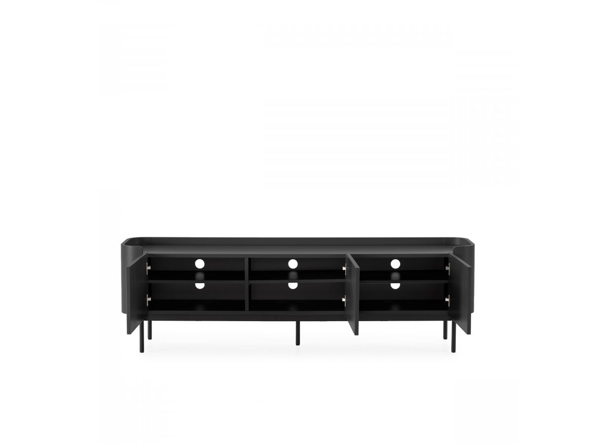 JAY 3-deurs tv-meubel, 180 cm, lamelleneffect