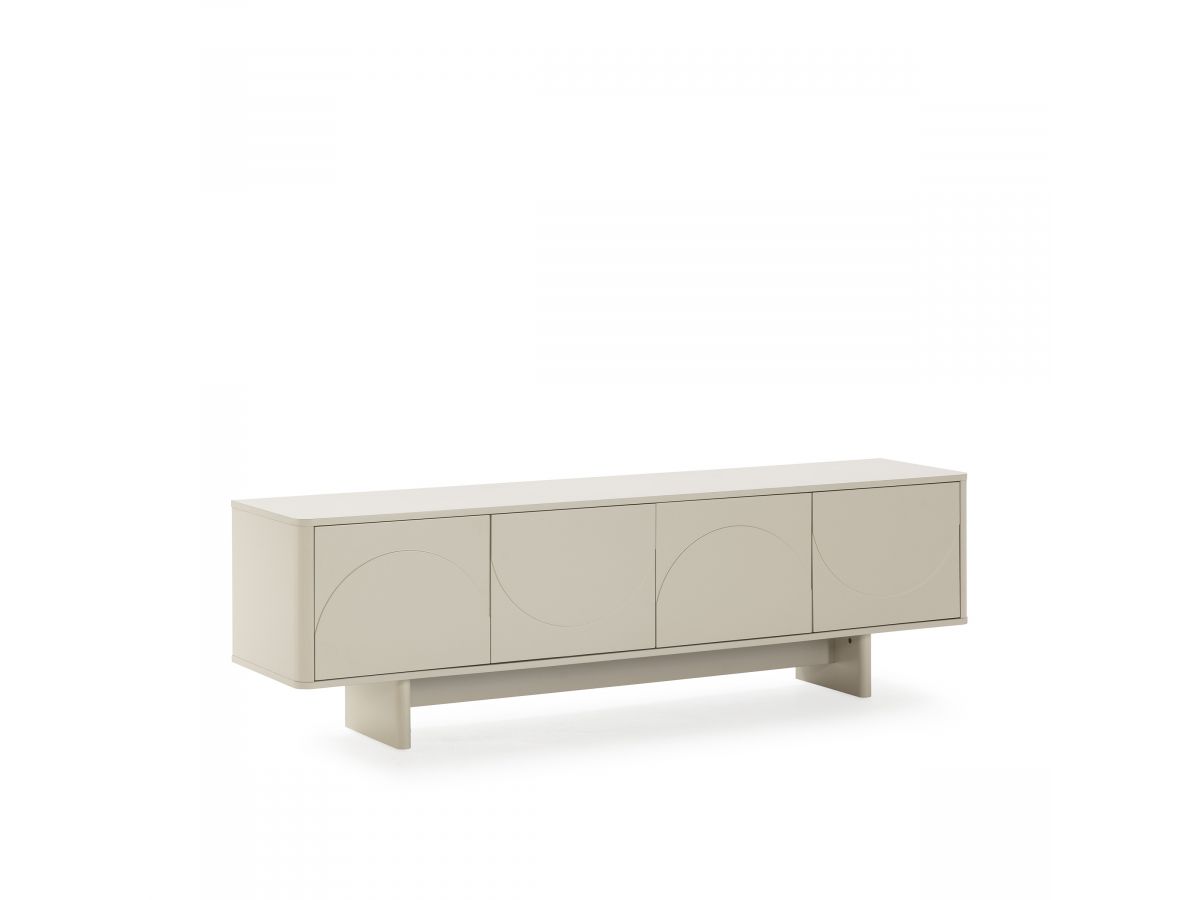 Meuble TV 4 portes 180 cm ESTEBAN formes géométriques