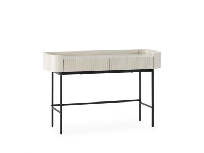Console 2 tiroirs 120 cm JAY effet tasseaux