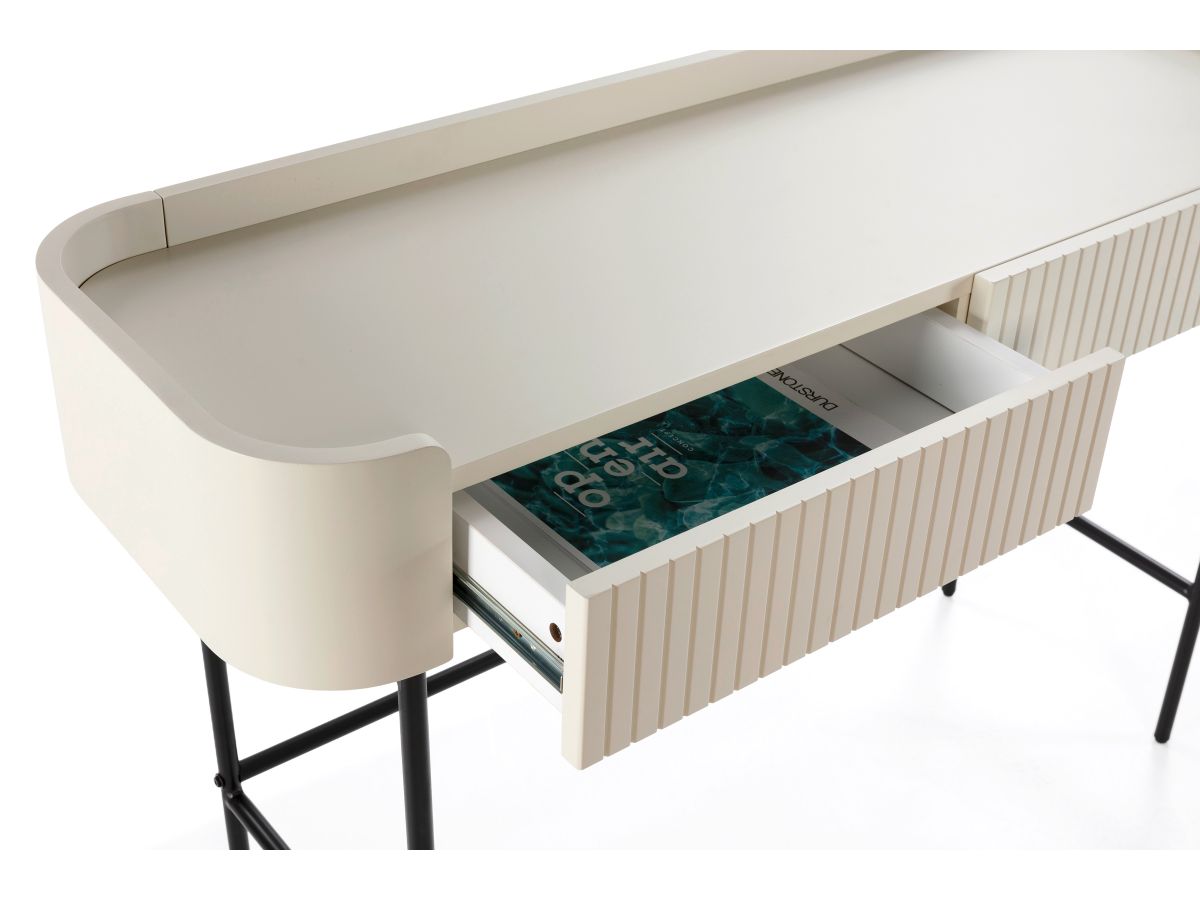 JAY 120 cm consoletafel met 2 laden en noppeneffect