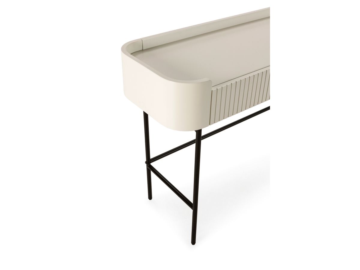 JAY 120 cm consoletafel met 2 laden en noppeneffect