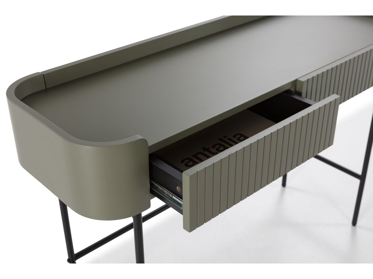 JAY 120 cm consoletafel met 2 laden en noppeneffect