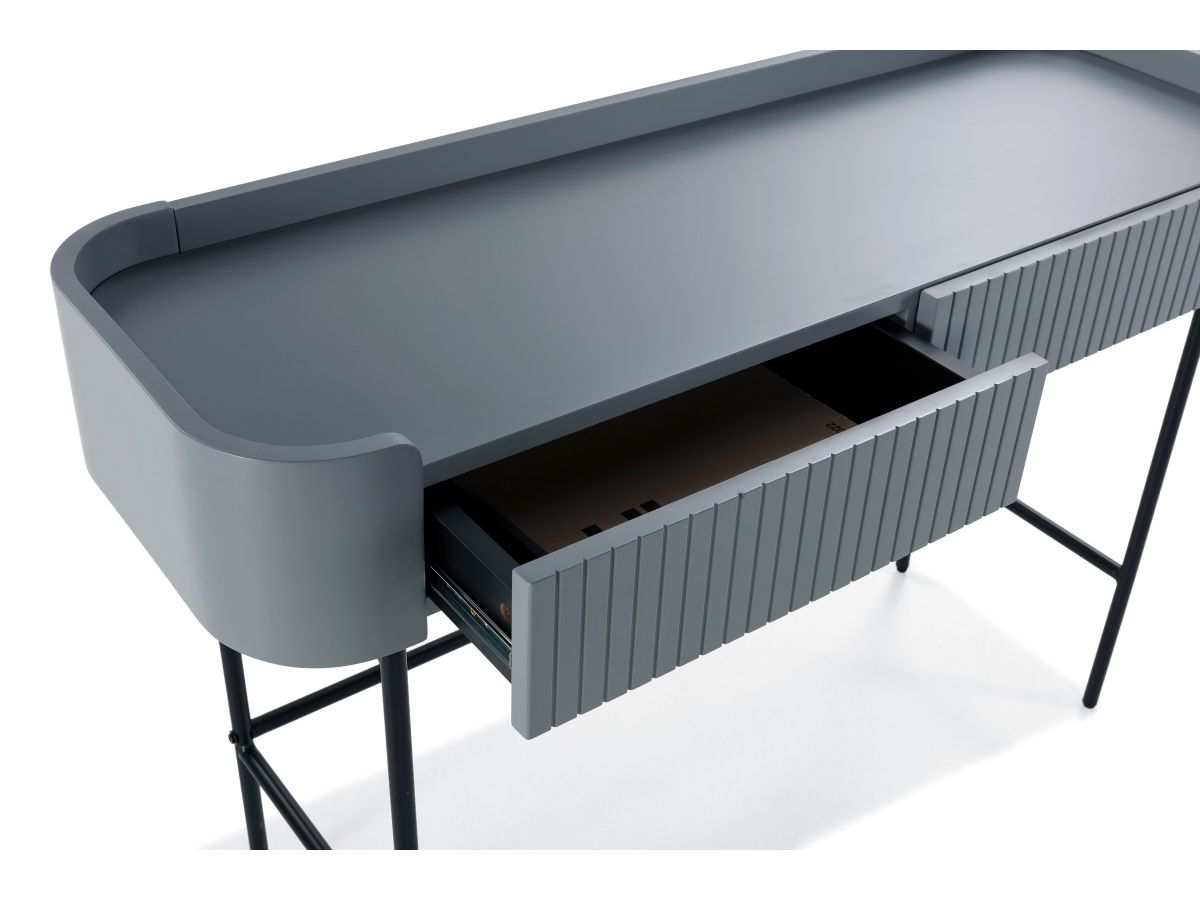 JAY 120 cm consoletafel met 2 laden en noppeneffect